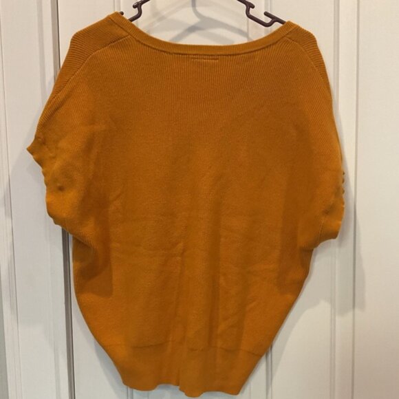 NWT LOFT dark mustard yellow Knit Sweater - Picture 3 of 3